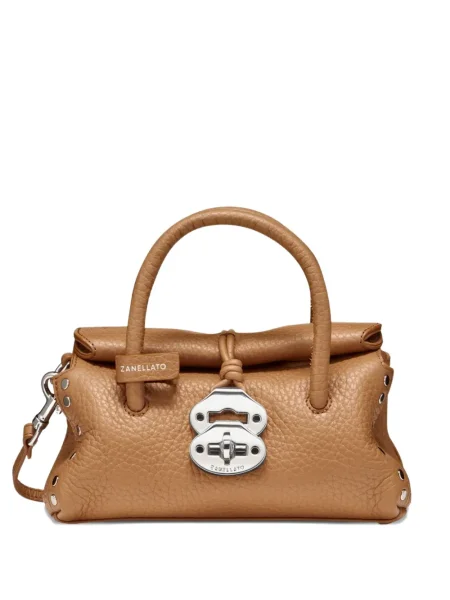Shopperka Zanellato skórzana brązowa
