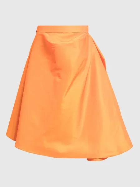 Спідниця з драпіруванням Alexander Mcqueen помаранчева