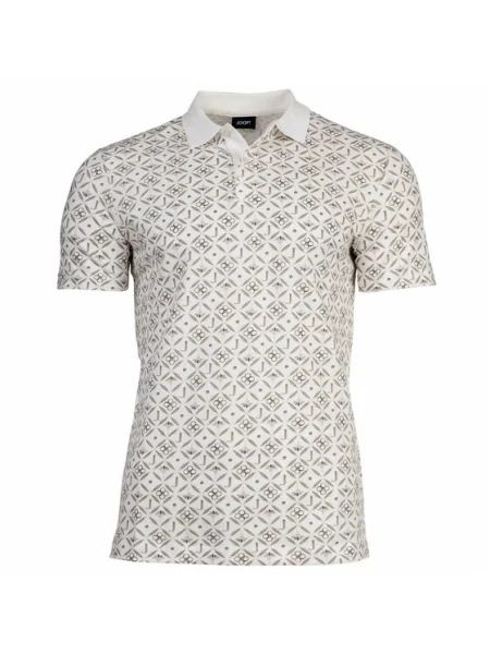 JOOP! Tricou polo 17 Bej Modern Fit alb