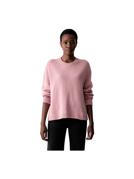 Sweter Marc O'polo wełniany klasyczny różowy