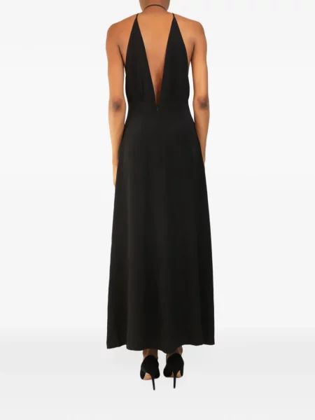 Rochie midi Toteme cu decolteu în V negru