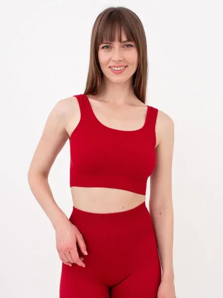 Топ Giulia из микрофибры бордовый
