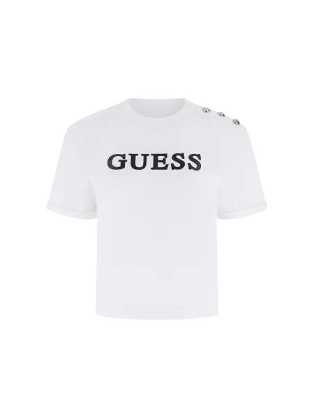 GUESS Tricou MARINA negru alb