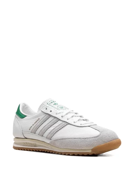 Sneakerși Adidas Gazelle de catifea alb