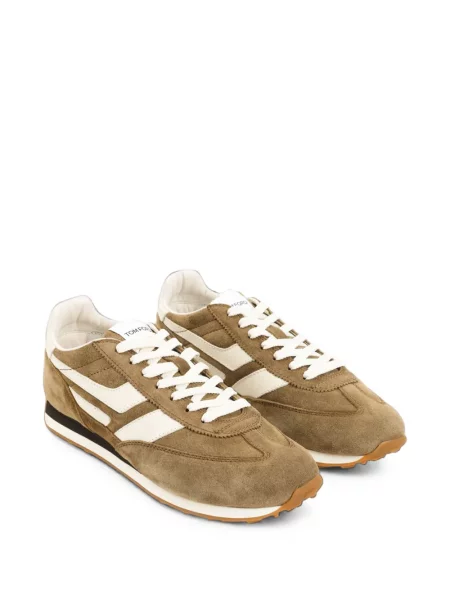 Sneakerși Tom Ford din piele de căprioară maro