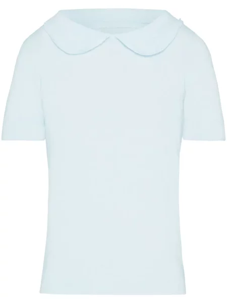 Top Maison Margiela de lână albastru