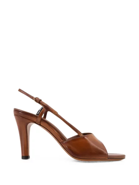Sandale Miu Miu din piele maro