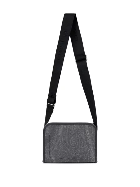 Geantă Etro cu model paisley gri
