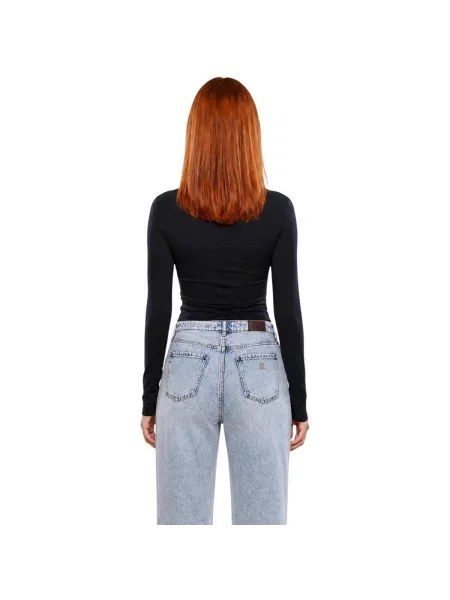 Lung tricou Guess cu mâneci lungi negru