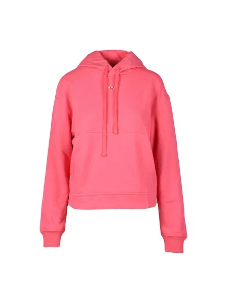 Bluza z kapturem Diesel różowa
