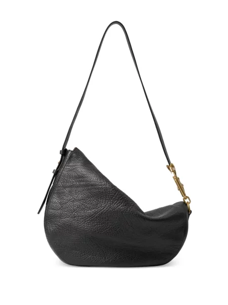 Iš natūralios odos odinė rankinė Burberry juoda