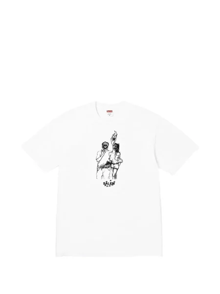 Tricou Supreme cu imagine alb