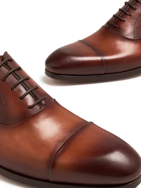 Oxford Magnanni din piele maro