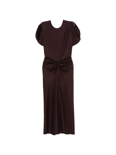 Rochie midi Victoria Beckham cu volane violet