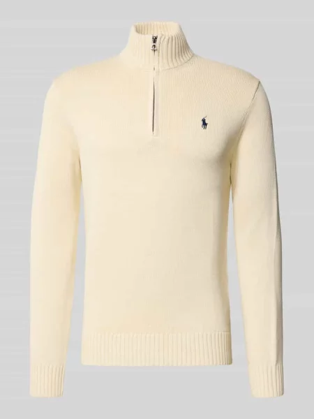 Kardigan Polo Ralph Lauren do golfa z kaszmiru beżowy