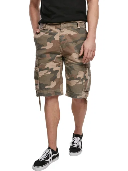 Pantaloni scurți cargo Brandit cu model camuflaj retro maro