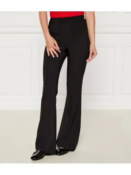 HUGO Nadrág Halaran | flare fit fekete