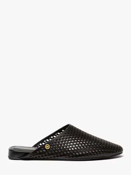 Papuci tip mules Michael Kors din piele negru