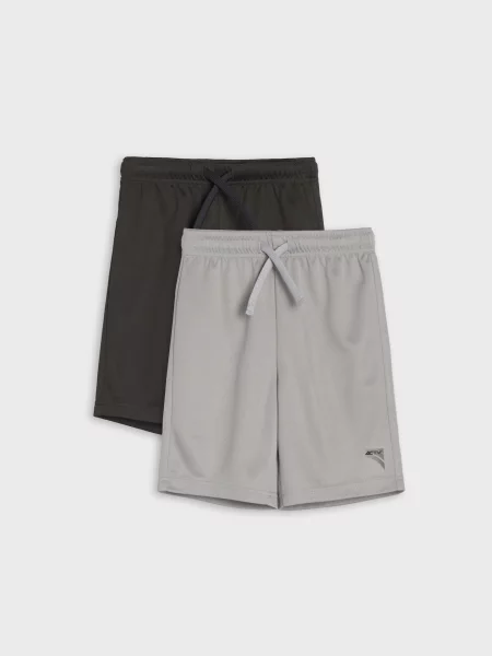 Sinsay Sportovní kraťasy s reflexními prvky Active 2 pack šedá