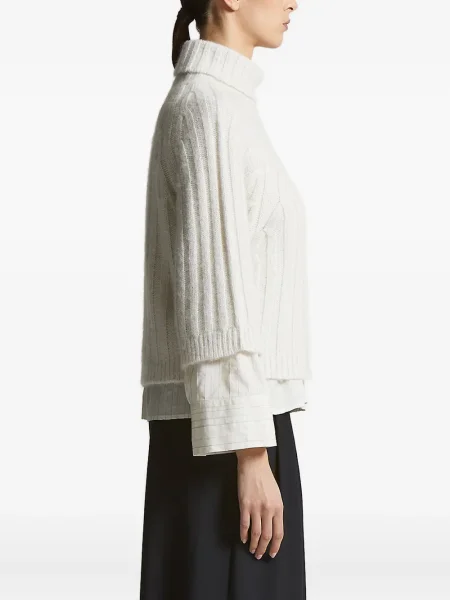 Golf golf Peserico prążkowany biały