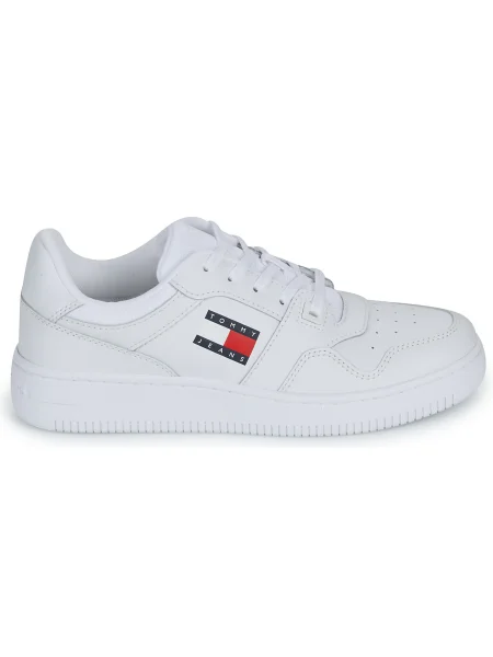 Pantofi Tommy Jeans retro alb