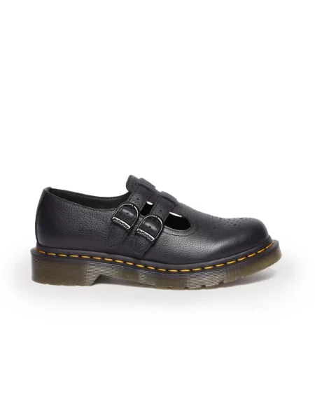 Czółenka Dr. Martens skórzana bez obcasa czarna