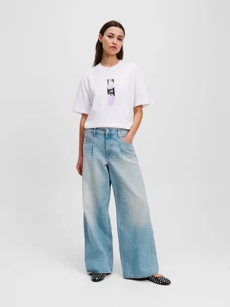 KARL LAGERFELD JEANS Elegantne kavbojke moder denim