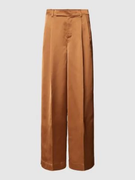 Spodnie w kant z zakładkami w pasie model ‘NAHVA’ Lauren Ralph Lauren