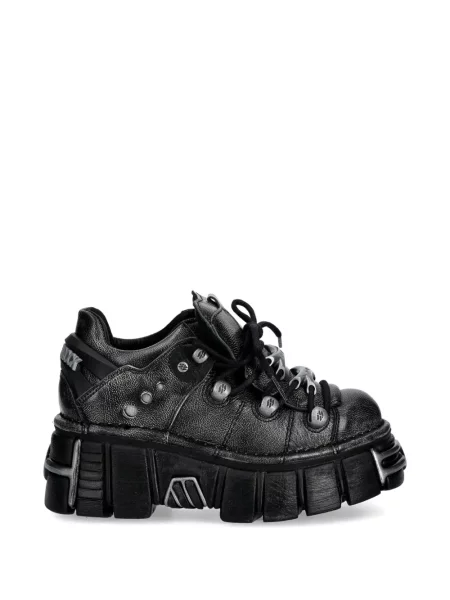 Sneakerși New Rock cu platformă negru