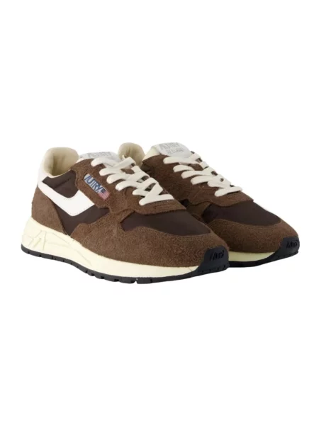 Sneakersy Autry brązowe