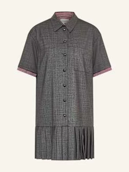 Claudie Pierlot Sukienka Koszulowa grau biała