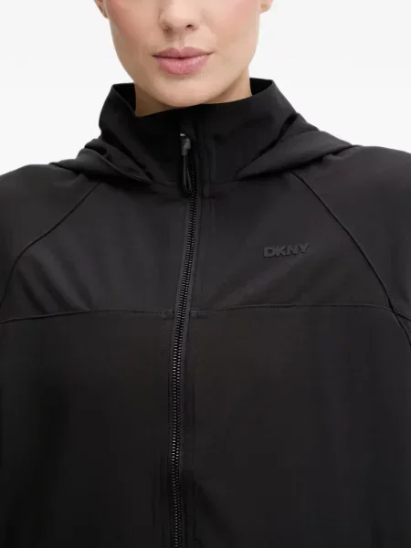 Geacă Dkny cu glugă negru
