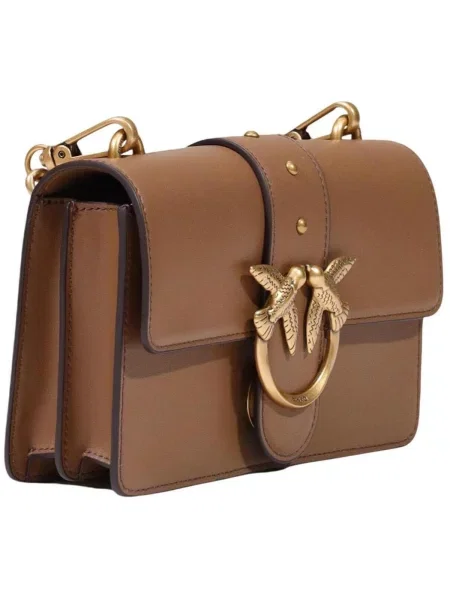 Geanta crossbody Pinko din piele maro