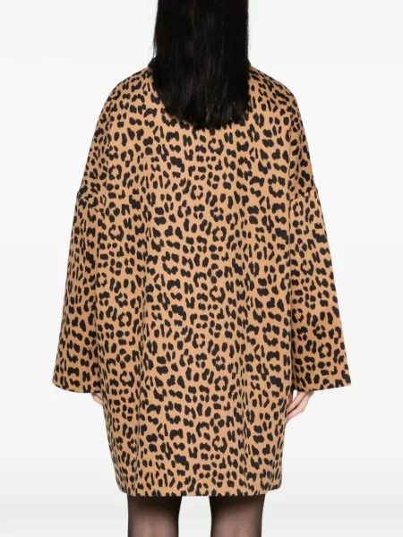 Palton Semicouture cu imagine cu model leopard maro