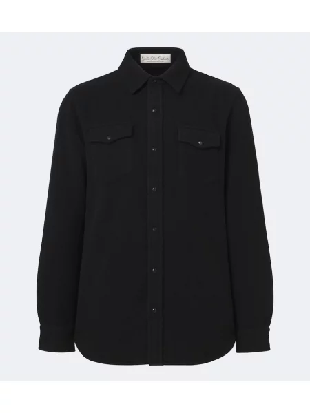 Cămașă God's True Cashmere din cașmir negru