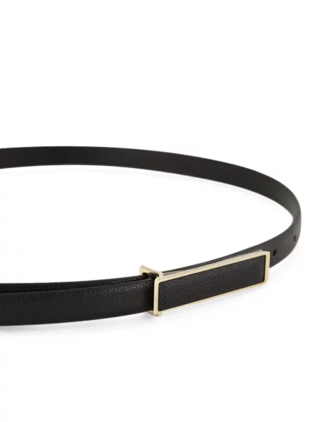 Cu centură curea Tom Ford din piele cu cataramă negru