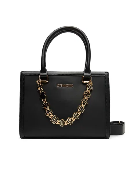 Pisemska torbica Love Moschino črna