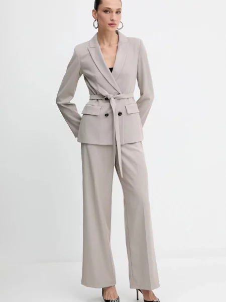 Піджак Marella Emme by Marella двобортний однотонний коричневий