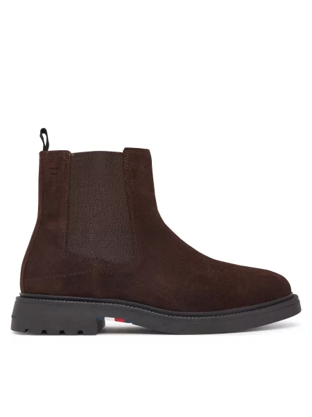 Ghete Jodhpur Tommy Hilfiger Corporate Casual Suede Chelsea maro