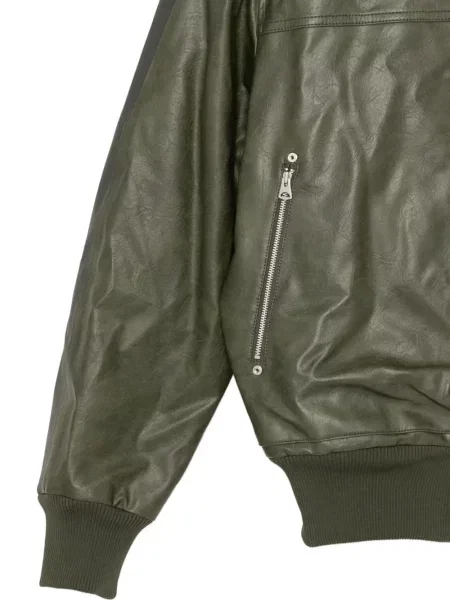 Geanta de piele Croquis verde