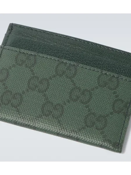Portofel Gucci clasic din canvas verde
