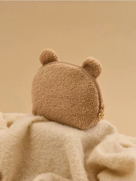 Косметичка з вушками бежевий