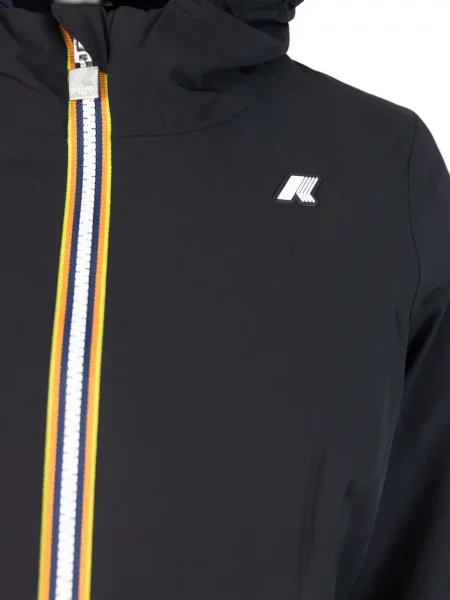 Palton K-way cu glugă negru