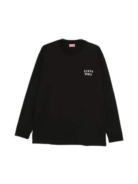 Długa bluza Kenzo z długim rękawem w serca czarna