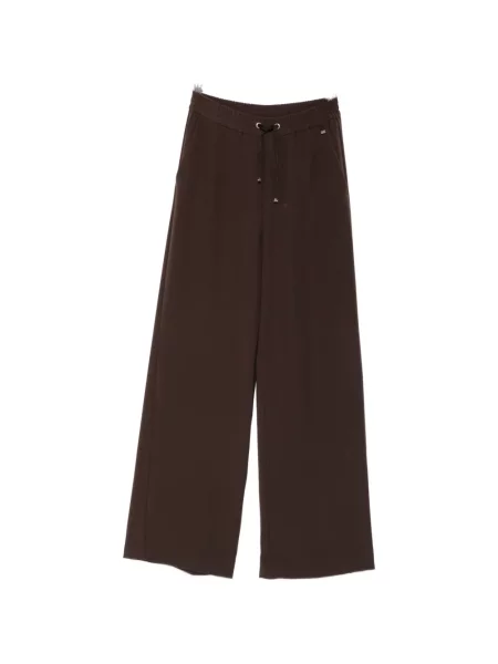 Pantaloni Herno cu cordon maro