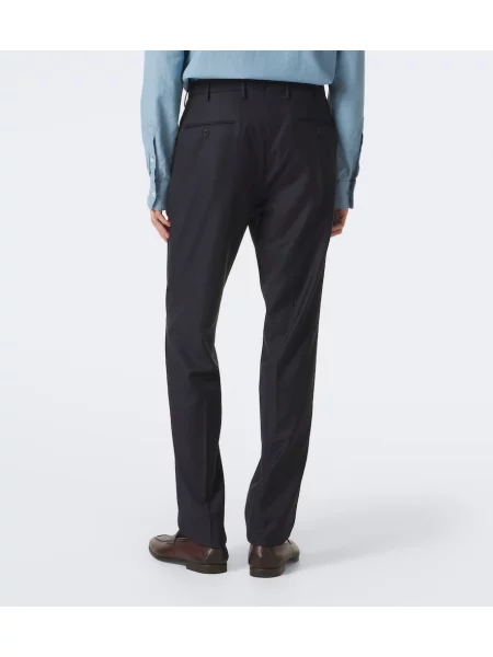Pantaloni Slowear de lână albastru