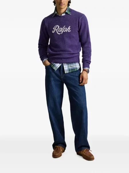 Șosete Polo Ralph Lauren cu broderie în carouri de flanelă verde