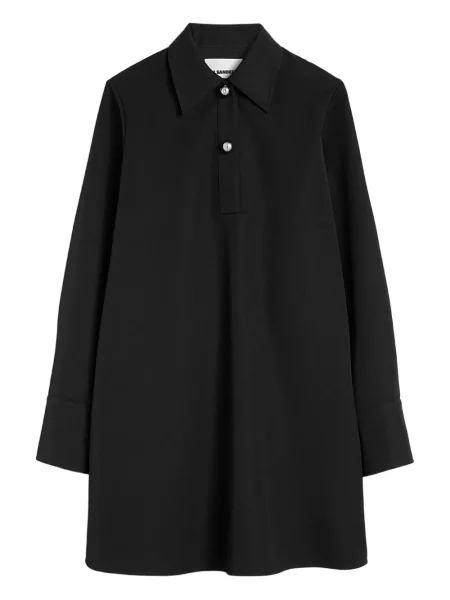 Rochie Jil Sander de lână de costum negru