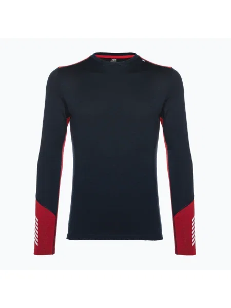 Hanorac termic pentru bărbați Helly Hansen Lifa Merino Merino Midweight Crew navy