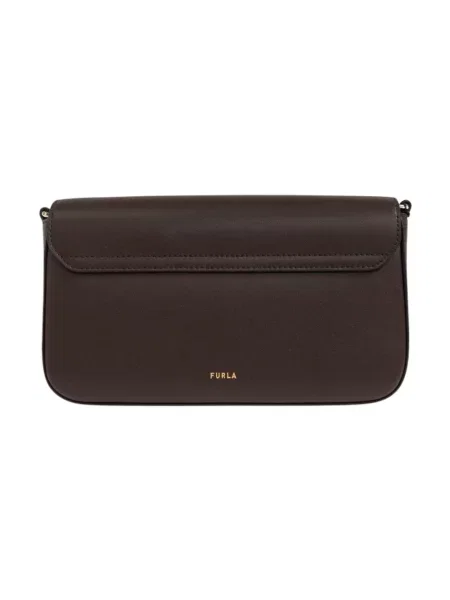 Torebka crossbody Furla skórzana brązowa